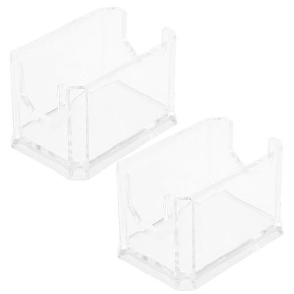 Niceauty 2Pcs Premium Acrylic Container Portable Storage Box for Sundries and Sugar Packets