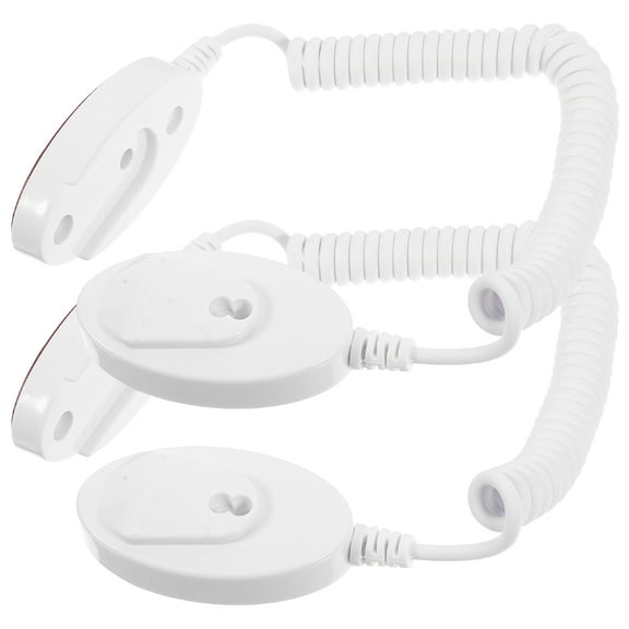 Niceauty 2Pcs White Portable Remote Control Tether Cable Anti Lost Security Lock