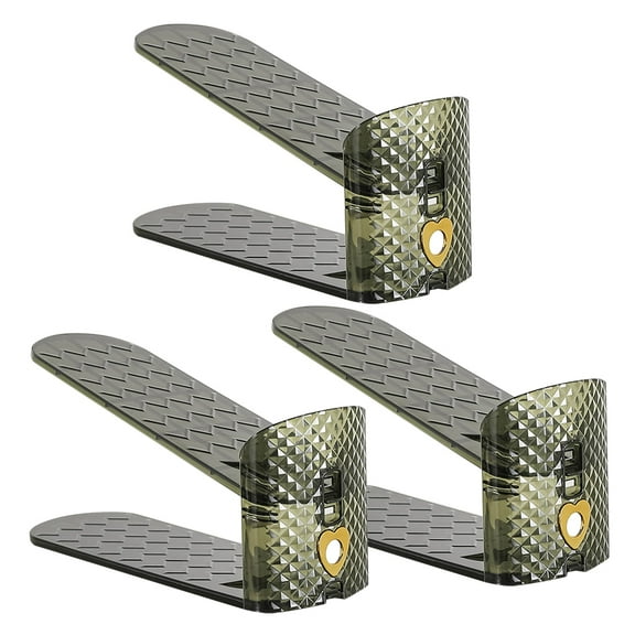 Niceauty 2Pcs Multi Purpose Green Closet Shoe Rack Adjustable Shoe Storage Stand