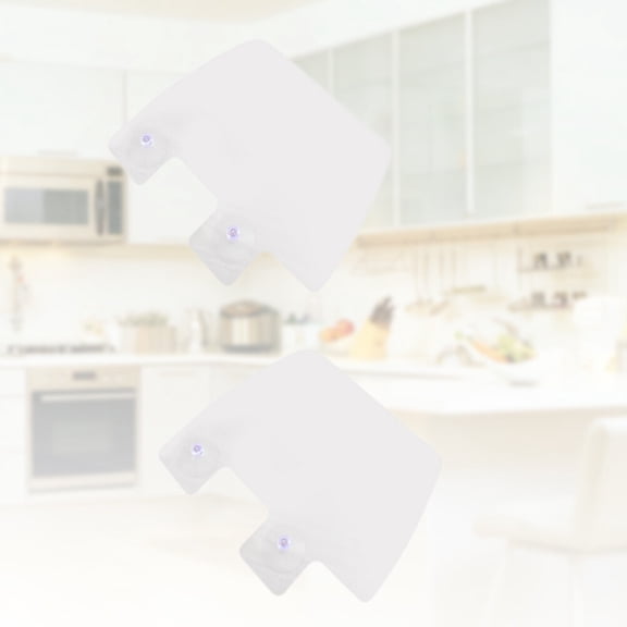 Niceauty 2Pcs Anti-Splash Basin Guard Waterproof Sink Protector for Home Kitchen White