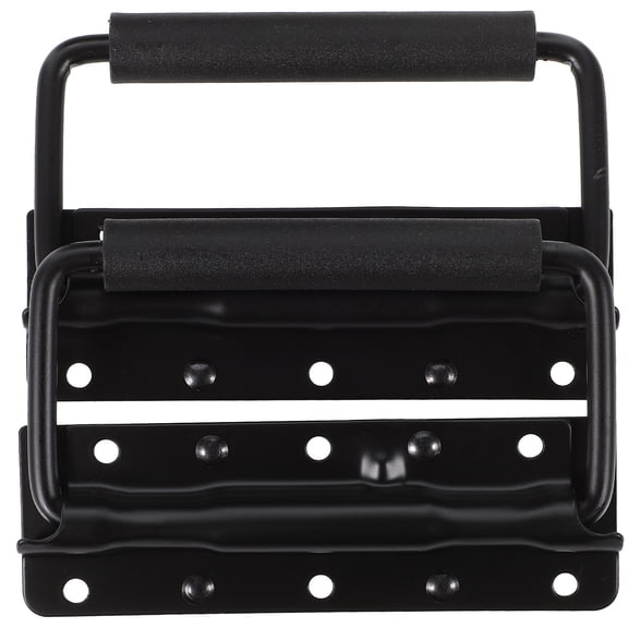 Niceauty 2Pcs Black Spring Loaded Metal Cabinet Door Handles Durable Tool Box Handle Replacement