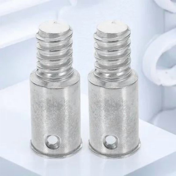 Niceauty 2Pcs Alloy Extension Handle Adapter Tips with American Thread Design for Metal Broom Mop