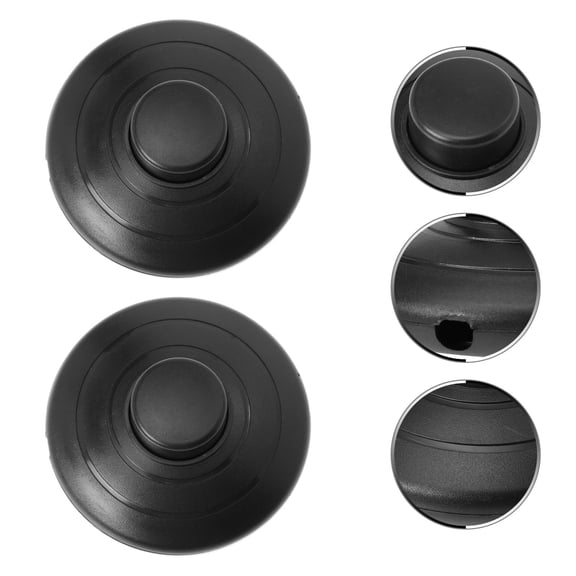 Niceauty 2Pcs Foot Pedal Switch Black Plastic for Lamp Easy to Use Ideal for Floor and Bedside