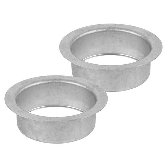 Niceauty Downspout Drop Outlet Rain Gutter Drain Outlet Silver Aluminum Alloy 2Pcs