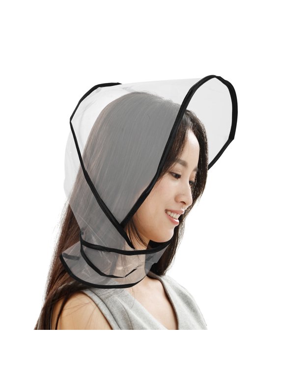 Waterproof Clear Plastic Rain Hat for Stylish Outdoor Use 2Pcs