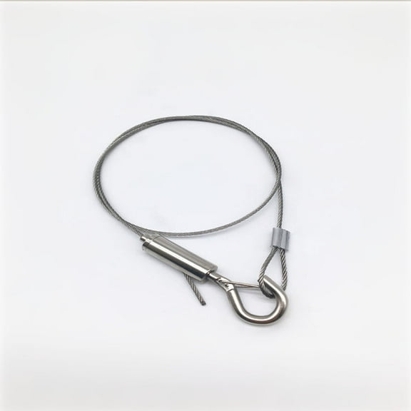 Niceauty Lights Suspension Kit Safety Rope Hook Carbon Steel 2Pcs Silver