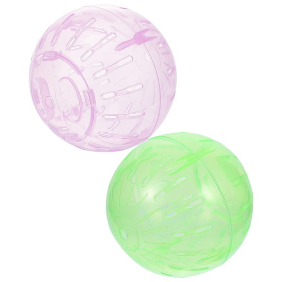 Niceauty 2pcs Assorted Color Small Pet Exercise Ball for Exercise Pet Hospital