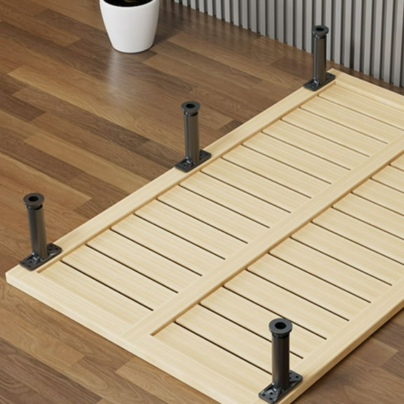 Niceauty 2pcs Bed Leg Risers Adjustable Support Leg for Bedroom Furniture Parts