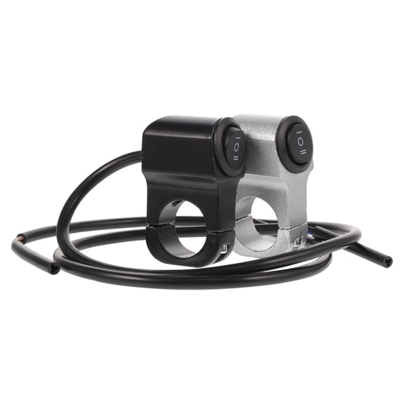 Niceauty Motorcycle Headlight Switch for Motorbike Rectangular Alloy 2pcs