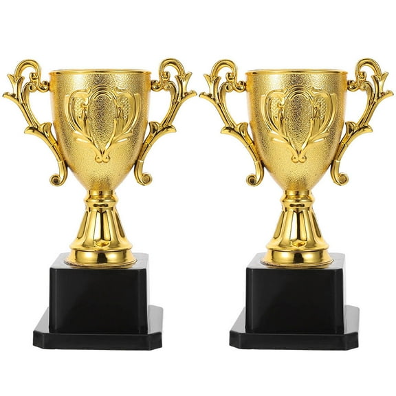 Niceauty funny trophy Golden Plastic Award 2Set
