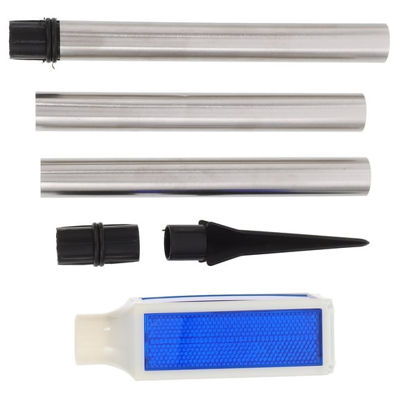 Niceauty Solar Marking Pole Driveway Marker Light Blue Plastic 2pcs for Night Use