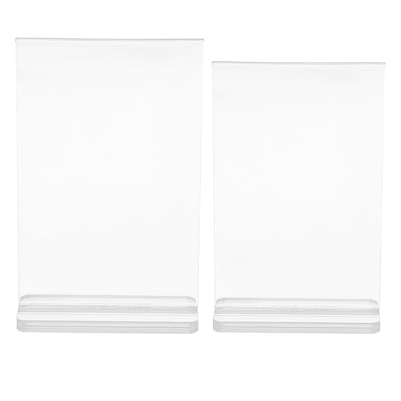 Niceauty 2Pcs Acrylic Document Stand with Transparent Design for Menus and Brochures
