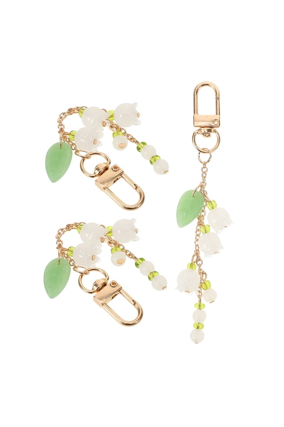 Flower Keychain Multi Acrylic Car Accessories Aesthetic for Decor