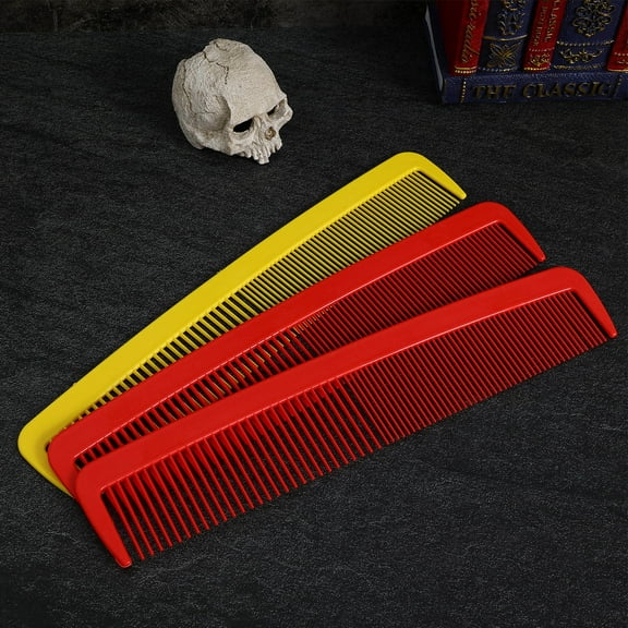 Niceauty 3Pcs Big Comb Natural Handmade Wide Tooth Comb for Party Favors