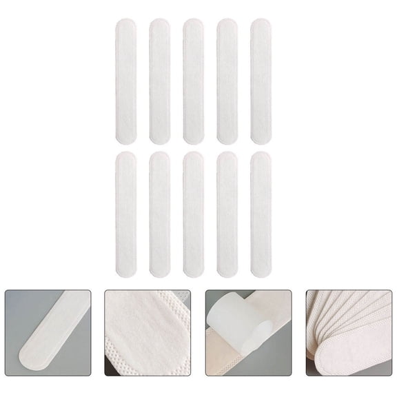 Niceauty 30Pcs Hard Hat Sweat Pad White Non-woven Cloth Adhesive Sticker for Daily Use