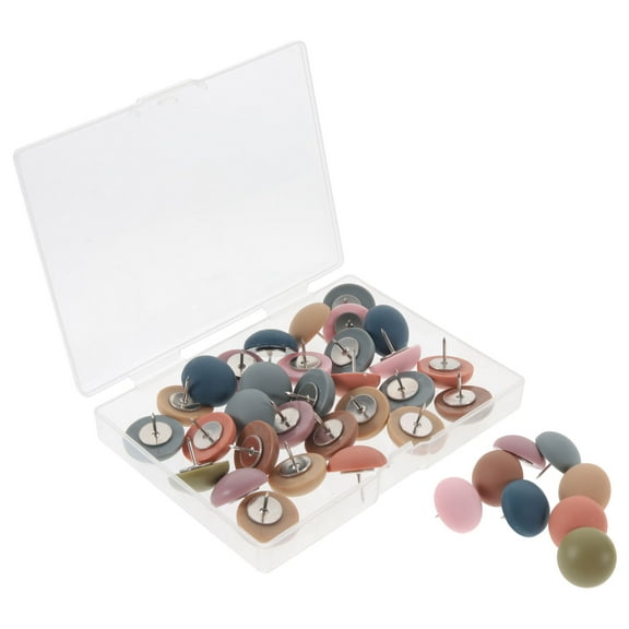Niceauty 30Pcs Assorted Color Thumb Tacks for Home Decorative Photo Wall Pushpins