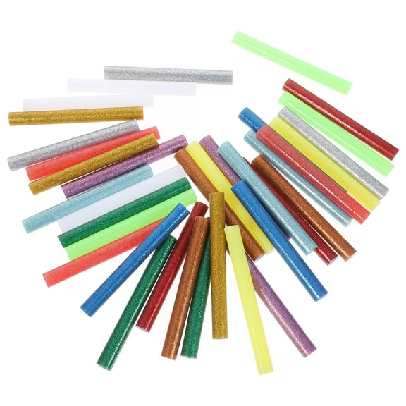 Niceauty 36Pcs DIY Adhesive Hot Glue Sticks Colored Eva Material Ideal for Handicrafts and Repairs