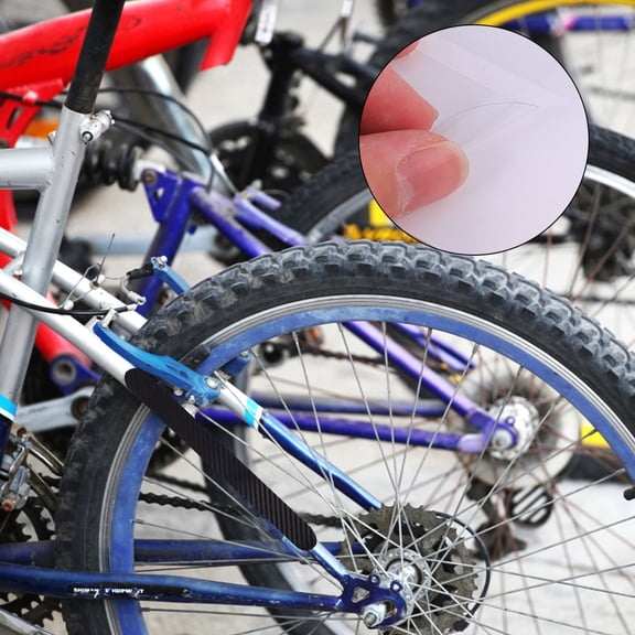 Niceauty 3Pcs Bike Frame Pad Black Waterproof PVC Anti-rub Film for Mountain Biking Matte Finish