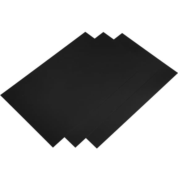 Niceauty 3Pcs Black Aluminum Sheets Wear Resistant Engraving Blanks for Signs