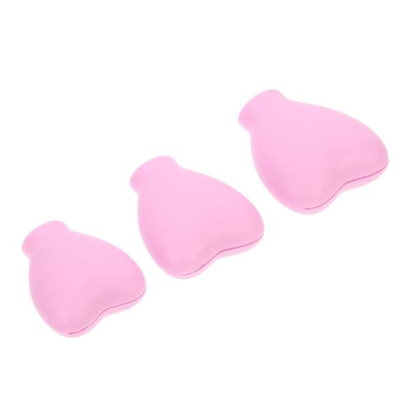 Niceauty 3Pcs Protective Makeup Brush Protector Covers in Pink for Travel Use
