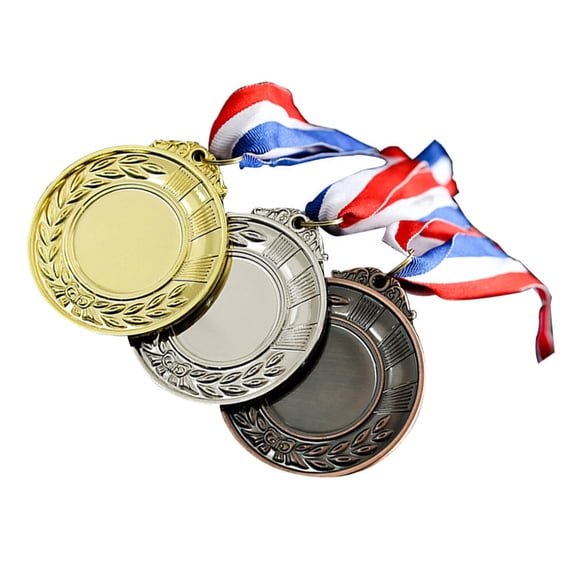 Niceauty 3Pcs Universal Metal Award Medals Durable Sports Medals for Competition and Event Recognition