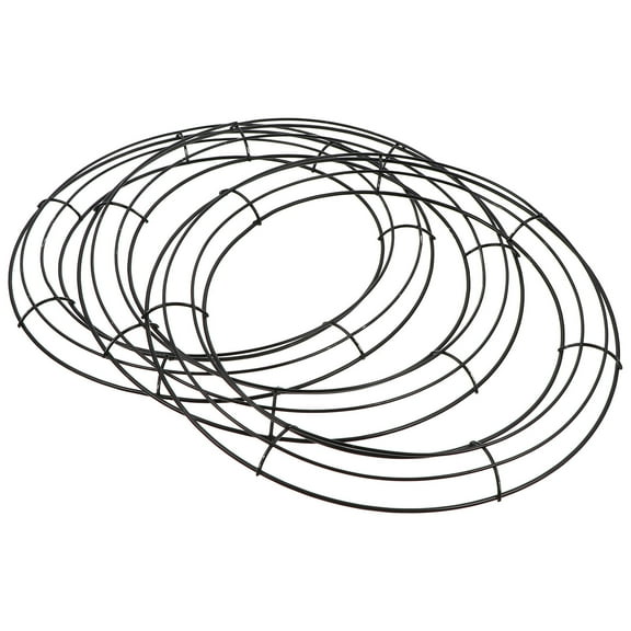 Niceauty 3pcs Farmhouse Wreath Hoops Iron Frame Decorative Loop Home Decor