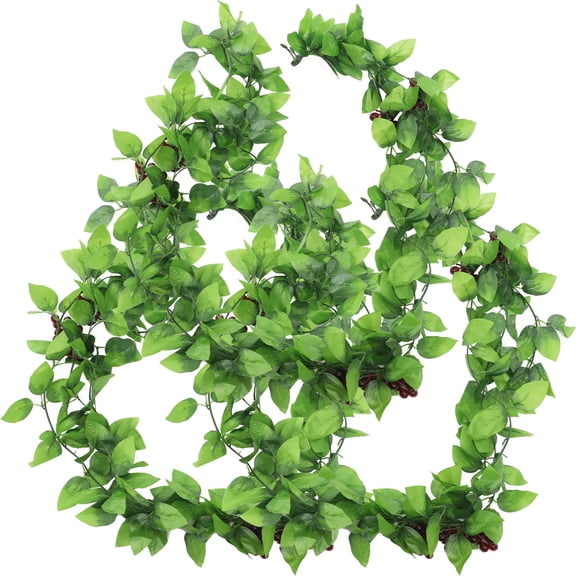 Niceauty 3Pcs Decorative Green Artificial Grapes for Hanging Ornament and Garden Display