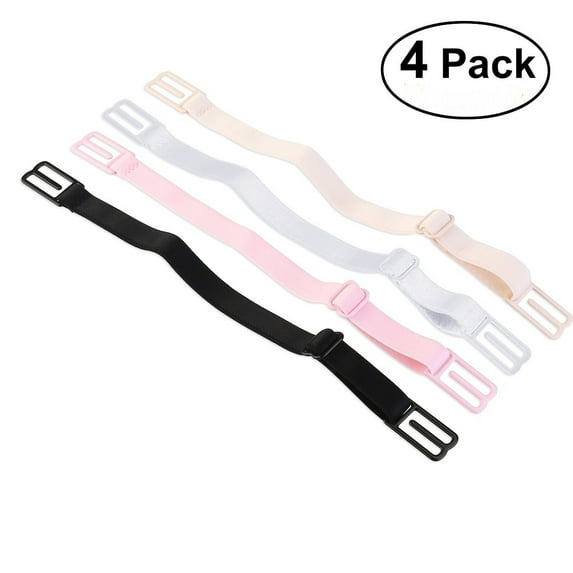 Niceauty Bra Shoulder Straps Adjustable Comfortable Assorted Colors 4Pair
