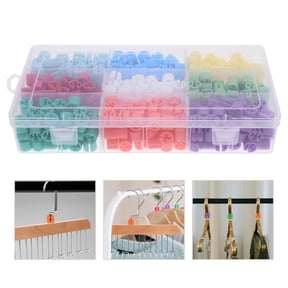 Niceauty 405Pcs Hanger Size Markers for Clothes Rack Assortment Kit Plastic with Long Term Fixation