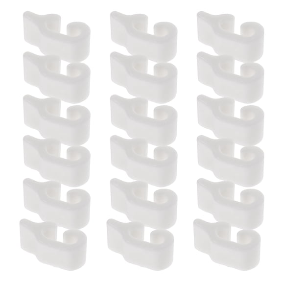 Niceauty 40pcs White Plastic Pet Cage Latches Secure Connection for Home Storage