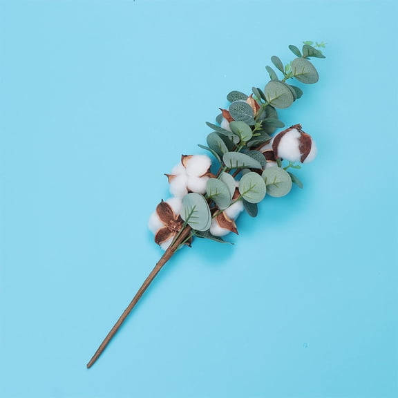 Niceauty 4PCS Eucalyptus Leaf Ornaments Fake Eucalyptus Stems for Home Wedding Decor Relaxation