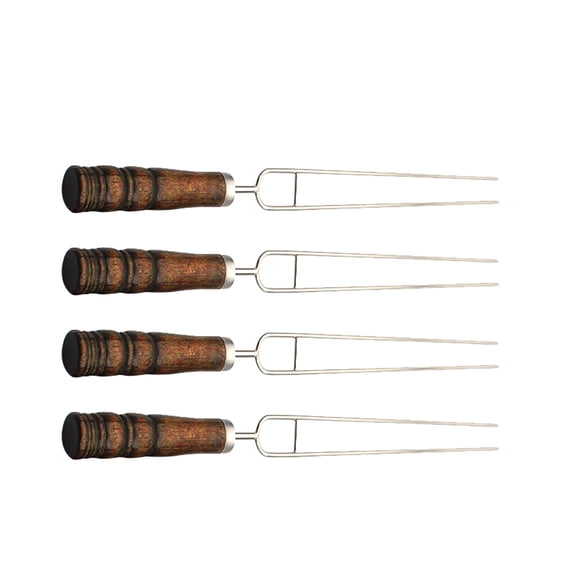 Niceauty Skewer for Grill Barbecue Tools Stainless Steel 4Pcs for Practical Design