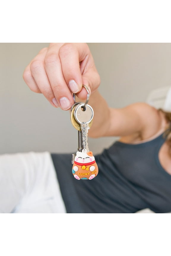 Cartoon Keychain Soft Rubber Assorted Color 4Pcs