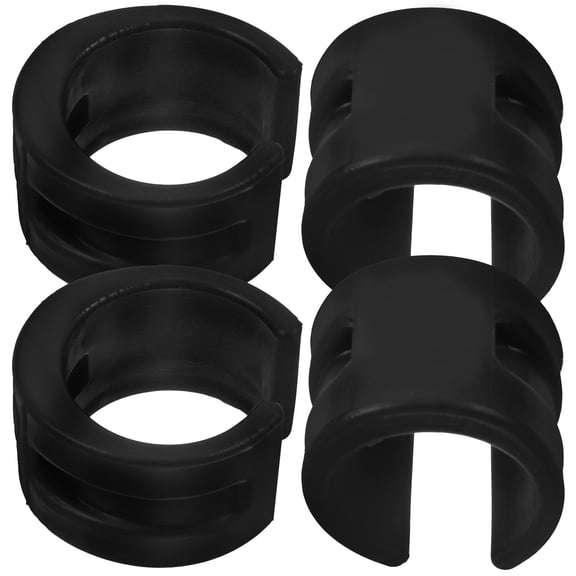 Niceauty 4Pcs Bike Chain Frame Cover Black Rubber Protector for Rear Fork Chain Collision Shield