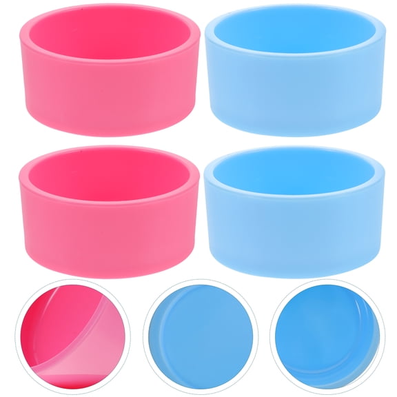 Niceauty Hamster Food Bowl 4Pcs Plastic for Chipmunk Mealtime