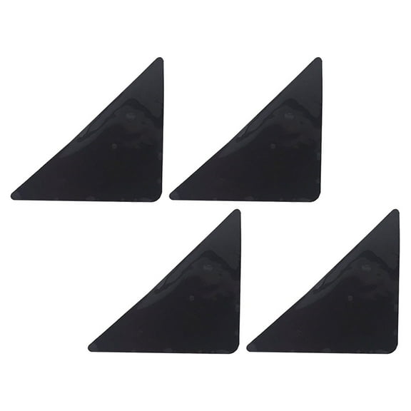 Niceauty 4Pcs Non Skid Rug Backing Carpet Pads for Area Rugs Black Adhesive Fixing Stickers