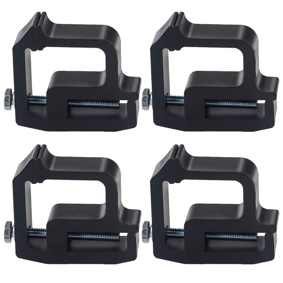Niceauty 4Pcs Camper Roof Cover Clamps Black Simple Shell Design for Outdoor Use