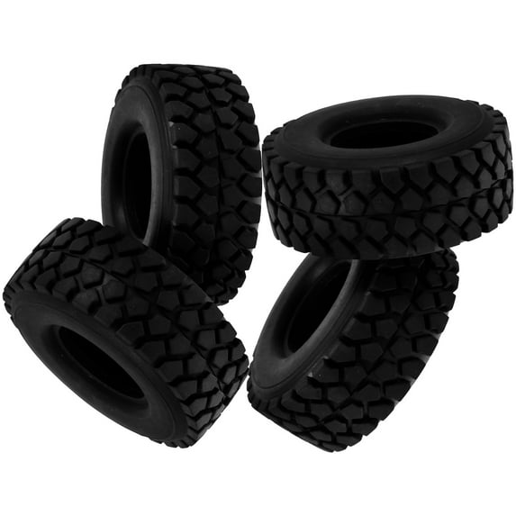 Niceauty Replacement Car Wheels Toy Truck Wheels Black Rubber 4Pcs For Diy Crafts