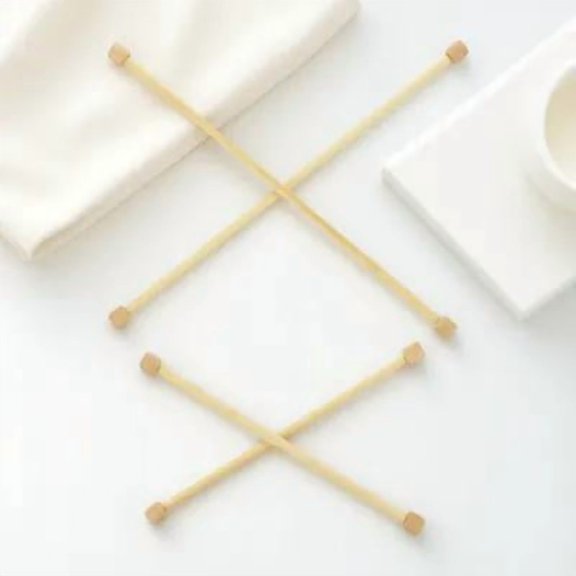 Niceauty Tapestry Poles Natural Bamboo for DIY Woven Accessories 4Pcs