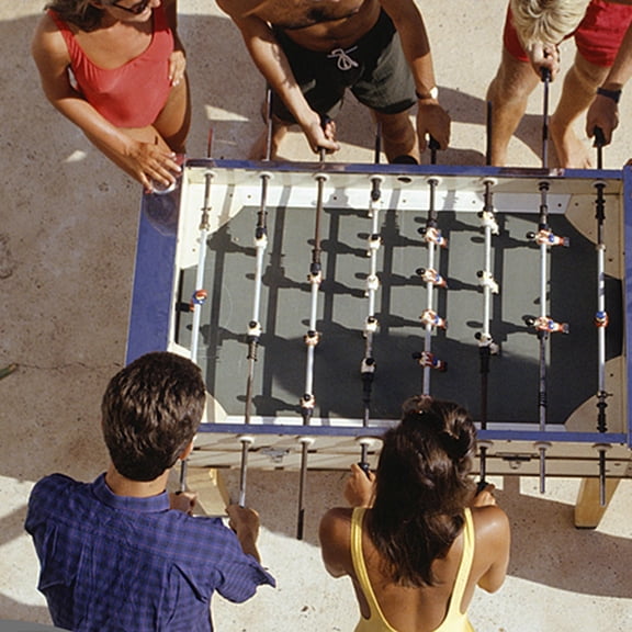 Niceauty foosball pole replacement Foosball Rods Silver Iron Adults Family Fun 4Pcs for Fan Gear