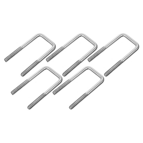Niceauty 5 PCS Square U Bolts Stainless Steel U Brackets Easy Installation for Renovation Work