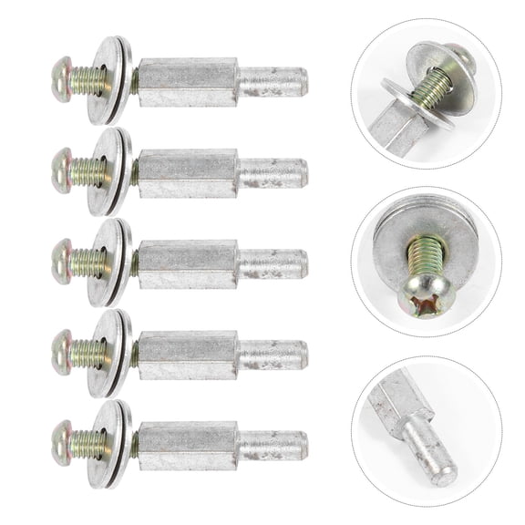 Niceauty 5Pcs Silver Buffing Wheel Mandrel for Drill Press and Cordless Drill Use