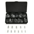 thumbnail image 1 of Niceauty 500Pcs Short Transparent Nail Tips Coffin Shape Full Cover for Nail Extensions, 1 of 5