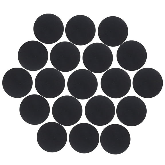 Niceauty 500Pcs Adhesive Felt Circles Black Durable Fabric Pads for Decorative Clothing DIY Uses