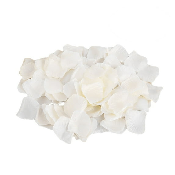 Niceauty 500Pcs Ivory Artificial Rose Petals for Wedding Party Decoration and Romantic Centerpieces