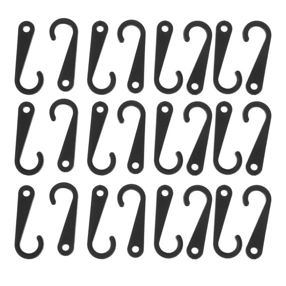 Niceauty 500pcs Hanging Code Display Rack Hook Sock Display Hooks for Business Owners Black