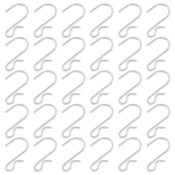 Niceauty 50Pcs Iron Clip Type Hooks Assorted Color Shelf Hanging Hooks Heavy Duty