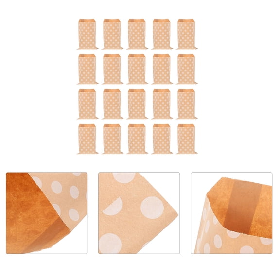 Niceauty 50Pcs Paper Bags Small Multi for Food Wrapping Themed Parties Women