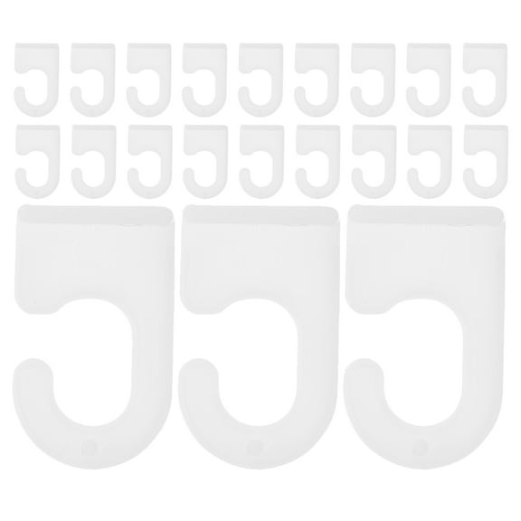 Niceauty 50pcs Multi-Purpose Hooks for Plastic Wall Mounting for Exhibition Display and User Convenience