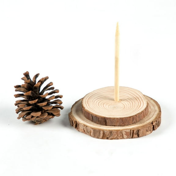 Niceauty Beige Wood Christmas Tree Stand Stable Base for Artificial Trees 5Pcs